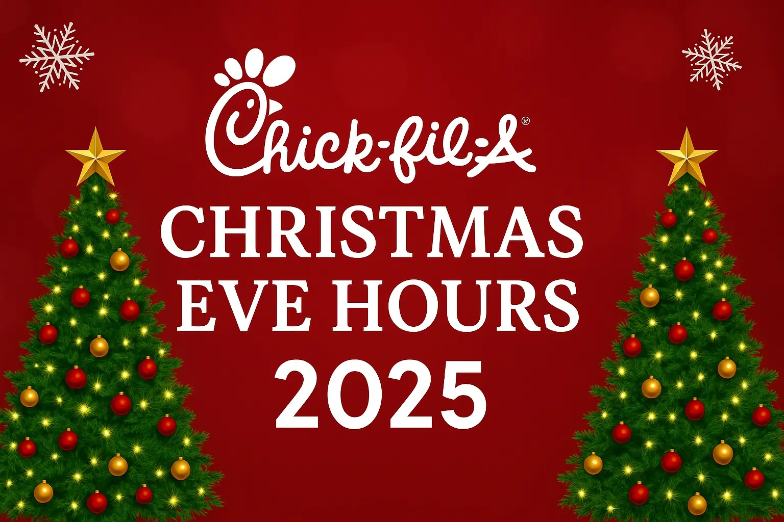 Chick-fil-A Christmas Eve Hours 2025